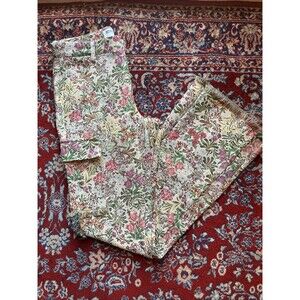 Rockstar Original Pants Women’s Size M Tapestry Floral Fringe Boho Festival